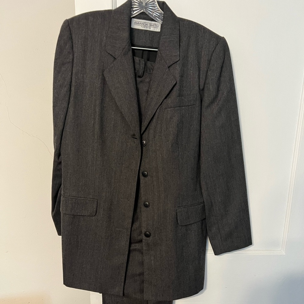 Amanda Smith Dark Gray suit jacket vintage